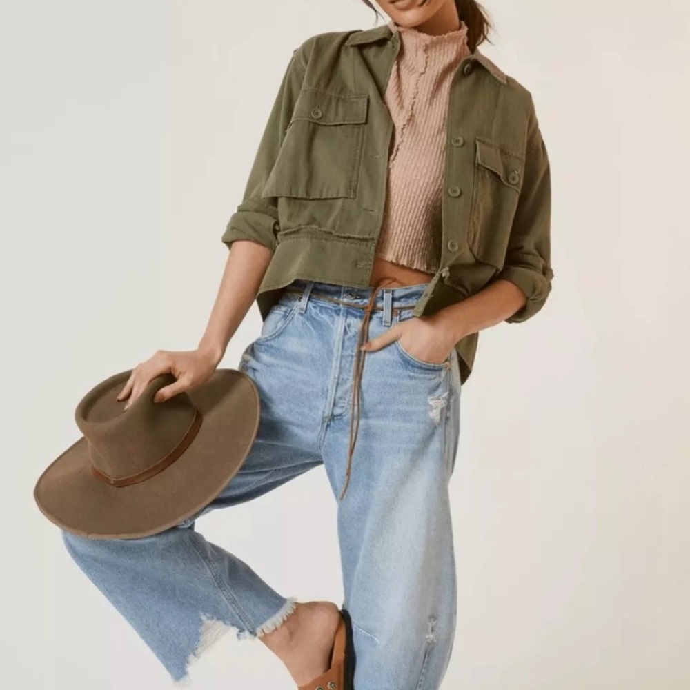 Stylish Olive Utility Jacket for Women